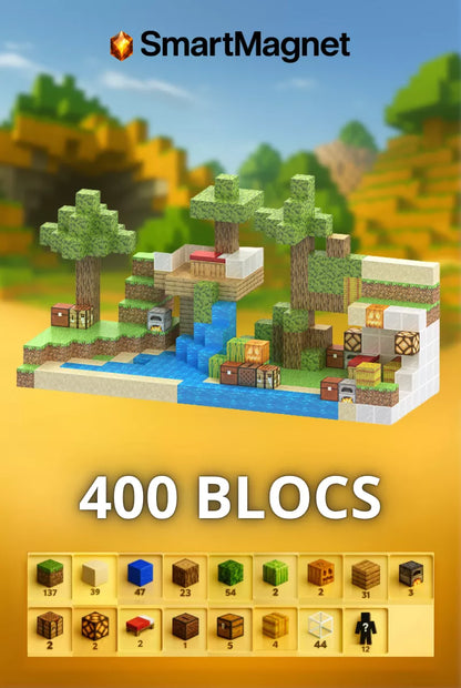 Minecraft-Magnetblöcke + kostenlose Figuren