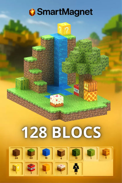 Minecraft-Magnetblöcke + kostenlose Figuren