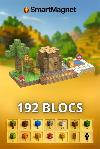 Minecraft-Magnetblöcke + kostenlose Figuren