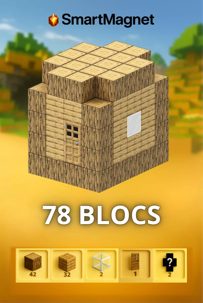 Minecraft-Magnetblöcke + kostenlose Figuren