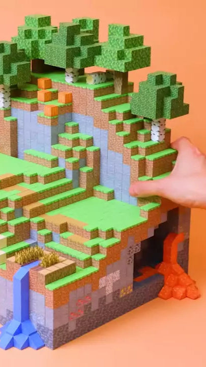 Blocs Magnétiques Minecraft à construire à la main